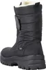 A black winter boot is shown from the back against a white background. Anteprima dell’immagine prodotto