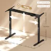 HOMCOM Höhenverstellbarer Schreibtisch Gestell Elektrisch Produktbild-Vorschau 12
