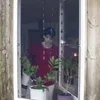 Insektenschutz - Fenster, Farbe weiß, 100 x 100 cm Produktbild-Vorschau 2