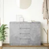 vidaXL Sideboard mit Schubladen Betongrau 100,5x35x76 cm Produktbild-Vorschau 3