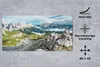MuchoWow® Schreibtischunterlage Alpen - Felsen - Gras 80x40 Produktbild-Vorschau 2
