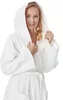 Damesbadjas met capuchon, extra lang, 100% katoenfleece, Productafbeelding-voorbeeld 4