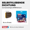 tesa Moll CLASSIC E-profiel, rubberafdichting, bruin, 9 mm Productafbeelding-voorbeeld 10