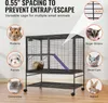SucceBuy 39" pojízdná kovová klec pro fretky, velká Náhled obrázku produktu 3