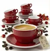 MUVELL 6x Espressotassen á 60 ml | Rot | Italian Style | Produktbild-Vorschau 1