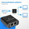 Nuvance - Internet Splitter - 2 Poorten - Netwerk Switch - Productafbeelding-voorbeeld 3