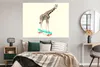 MuchoWow® Poster Giraffe - Muster - Skateboard - Rosa - Produktbild-Vorschau 4