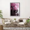 Gerahmtes Poster - Schwarzer Rahmen - See Rosa Bäume - Produktbild-Vorschau 6