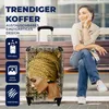 MuchoWow® Koffer Handgepäck Trolley Rollkoffer Kleine Produktbild-Vorschau 2