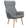 vidaXL Fauteuil relax gris clair Tissu Voir les images du produit 1
