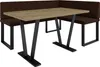 Rohová lavice AKIKO METAL se stolem 168x128 vpravo - Rohová Náhled obrázku produktu 1