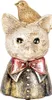 Clayre & Eef Dekorationsfigur Katze 11x9x18 cm Weiß Schwarz Produktbild-Vorschau 1