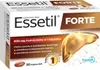 A product box for Essetil Forte supplements, featuring an illustration of a liver. Náhľad obrázku produktu
