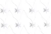 A string of white star-shaped lights on a white background. Produktbild-Vorschau