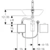 Geberit 116173SN1 Brenta WT-Arm.,Standmontage, Batterie Produktbild-Vorschau 3