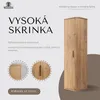 RODAN | Koupelnová Vysoká Skříňka - 139 CM - Hnědý Mat - Náhled obrázku produktu 2