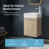 doporro Badmöbel Set Waschtisch mit Unterschrank Produktbild-Vorschau 2