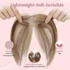 Caschetto clip-on in capelli veri, frangia laterale, color Anteprima dell’immagine prodotto 4