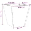 Pflanzkübel Schwarz 30x30x30 Stahl Produktbild-Vorschau 8