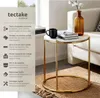 Table d'appoint ELSA aspect marbre et structure en acier - Voir les images du produit 2
