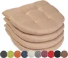sunnypillow 4er Set Stuhlkissen 40x40 cm Polsterauflage 5cm Produktbild-Vorschau 1
