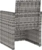 VidaXL 362321, Taras, Obite siedzisko, Technorattan, Stal, Podgląd zdjęcia produktu 5