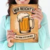 Bierkrug mit Schaumkrone Metallschild XL in 21x28 cm - Ich Produktbild-Vorschau 3