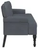 vidaXL Lavica s operadlom tmavosivá 119,5x64,5x75 cm Náhľad obrázku produktu 5