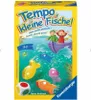 The image shows the packaging of a board game called "Tempo, kleine Fische!". The packaging features colorful illustrations of children in a boat, fish, and a frog, set against a watery background. Náhled obrázku produktu