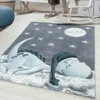 Kinder Teppich Kinderzimmer für Jungs und Mädchen Blau Produktbild-Vorschau 2
