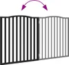 vidaXL 2-tlg. Hundetor Faltbar Schwarz 160 cm Pappelholz Produktbild-Vorschau 7