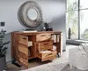 WOHNLING Sideboard 145x82x45 cm Sheesham Massivholz / Produktbild-Vorschau 5