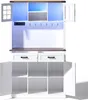 okwish Sideboard,Kommode,Barschrank mit LED-Beleuchtung und Produktbild-Vorschau 12