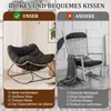 Schaukelsessel Extra groß Rattanstuhl Relaxstuhl mit Produktbild-Vorschau 10