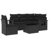 The Living Store 6-tlg. Garten-Sofagarnitur mit Kissen Produktbild-Vorschau 3