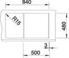 Spüle Blanco METRA 5 S 860 x 500 mm schwarz 525918 Produktbild-Vorschau 7