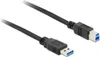 DELOCK USB Kabel USB3.0 A -> B St/St 3.00m schwarz Produktbild-Vorschau 1