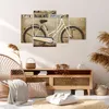 Bild auf Leinwand - Leinwandbild - Fahrrad Mauer Straße - Produktbild-Vorschau 7