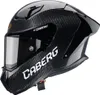 A black carbon fiber motorcycle helmet with a tinted visor. Anteprima dell’immagine prodotto