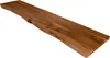 Holzplatte 120x30 cm SUVA, Holzbrett massiv nussbaumfarben, Produktbild-Vorschau 2