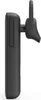 A side view of a black mono Bluetooth headset with a USB-C charging station. Produktbild-Vorschau