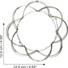 4D Mandala dekoratives Drahtgeflecht silber weiß Produktbild-Vorschau 5