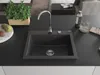 Mexen Elix Granitspüle 1-beckig 600 x 500 mm, schwarz Produktbild-Vorschau 3