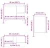 vidaXL Badschrank Weiß 65x33x60 cm Holzwerkstoff Produktbild-Vorschau 8