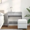 vidaXL Schminktisch mit Spiegel Betongrau 73x46,5x120 cm Produktbild-Vorschau 3