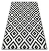 BCF Tapis Morad RUTA diamants, géométrique - noir / crème Voir les images du produit 1