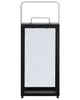 BELIANI Laterne Schwarz Metall Glaseinsatz 41 cm mit Henkel Produktbild-Vorschau 5