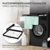A towel rail mounted on a washing machine, with a close-up diagram of the rail. Náhľad obrázku produktu