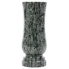 A single green granite vase with a speckled pattern and a drainage hole is shown against a white background. Anteprima dell’immagine prodotto