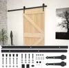 vidaXL Drzwi przesuwne z okuciem 100x210 cm lite drewno Podgląd zdjęcia produktu 4
